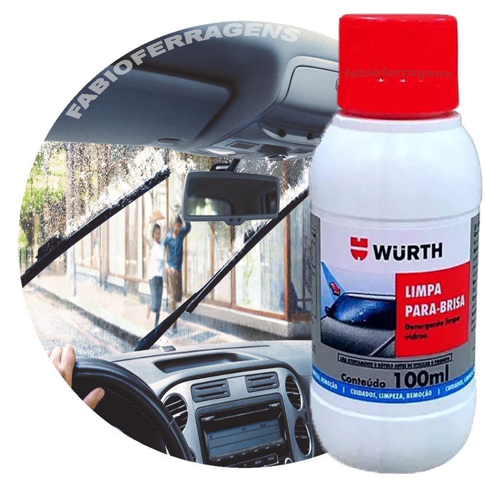 DILUIDOR LIMPA PARA-BRISA 100ML WURTH - GM, FIAT, FORD, VW