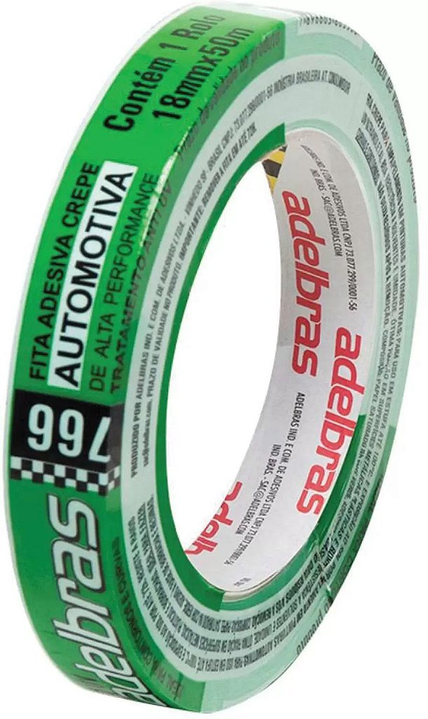 FITA CREPE 18X50MM ADERE VERDE - USO GERAL