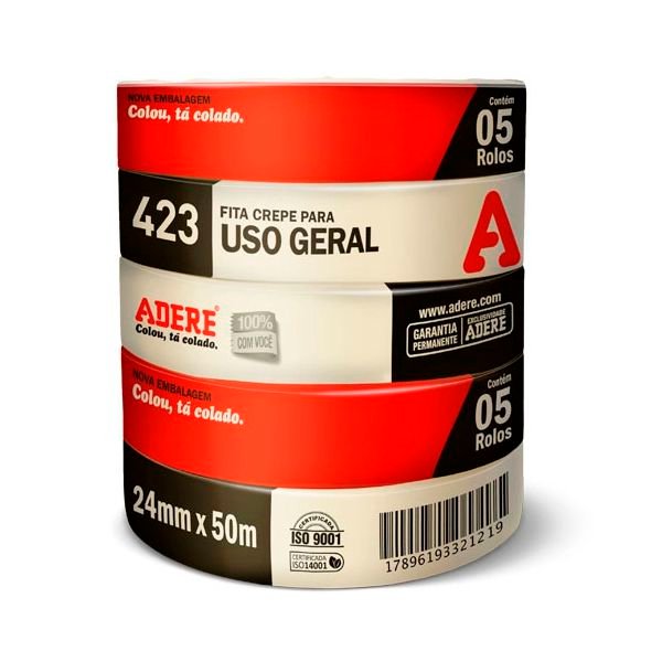 FITA CREPE 18X50MM ADERE VERDE - USO GERAL