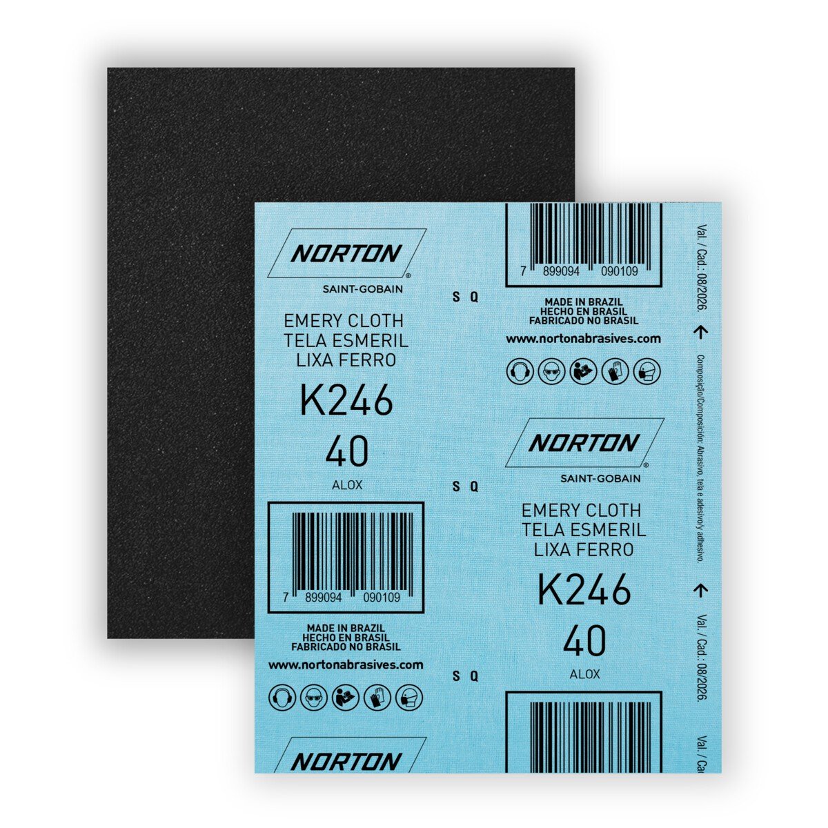 Lixa Ferro Grão 40 - Ideal para Lixamento de Metais e Remoção de Tinta