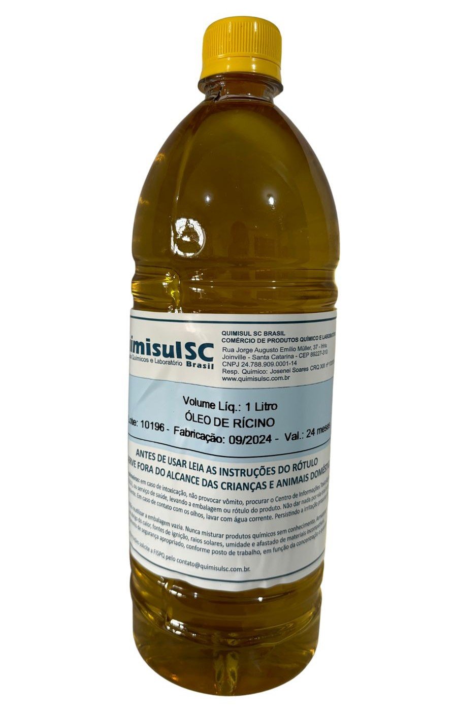 ÓLEO VEGETAL DE MAMONA 1 LITRO – LUBRIFICANTE MULTIMARCAS