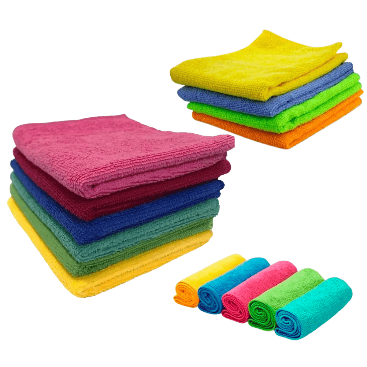 PANO MICROFIBRA 35CM X 35CM - IDEAL PARA LAVAR, SECAR E POLIR