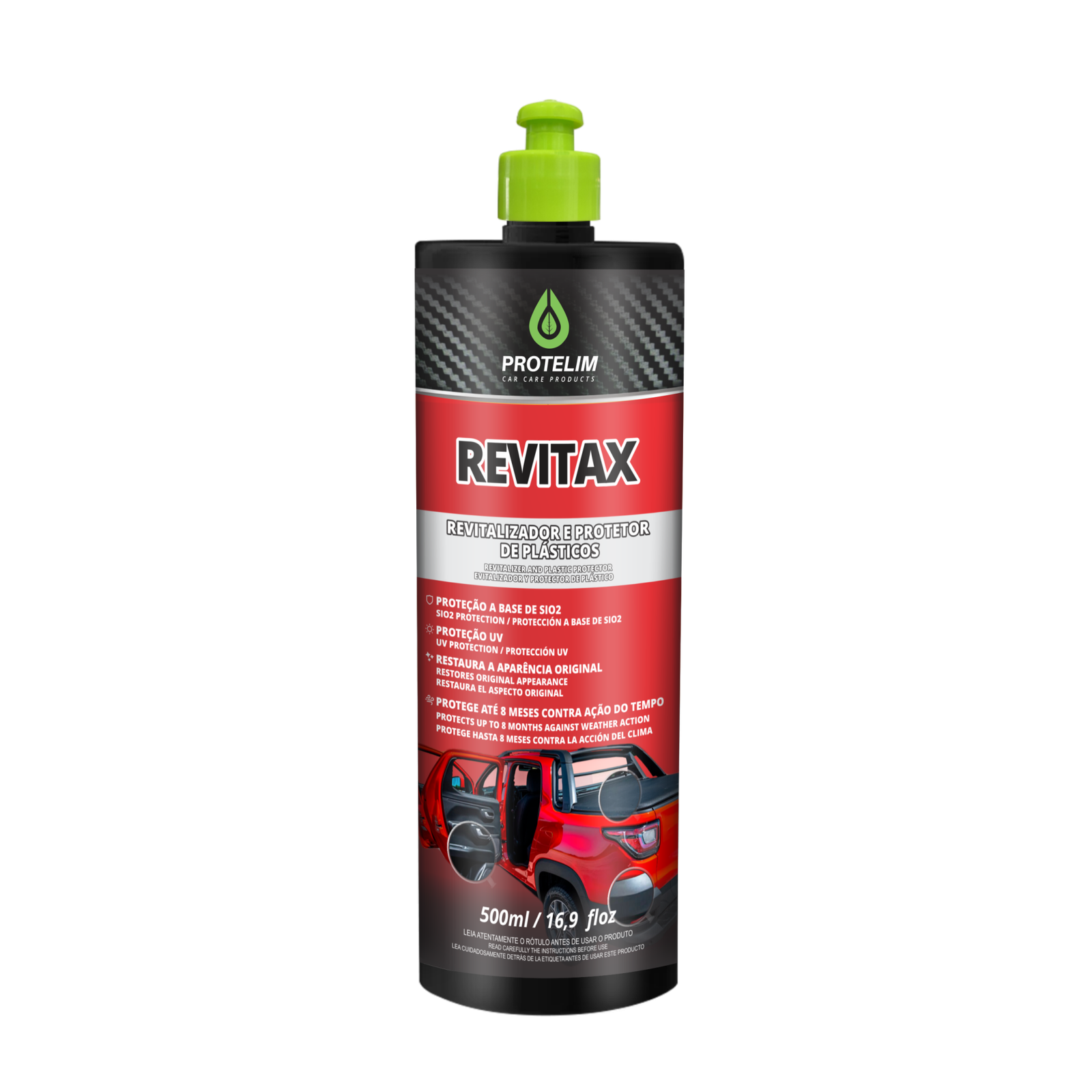REVITALIZADOR DE PLÁSTICO E BORRACHAS LUXCAR 100g