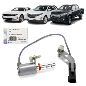 VALVULA CONTROLE FLUXO BOMBA OLEO GM EQUINOX 2.0 TURBO GAS. 18/21, S10 2.5 GAS. 15/22, CAMARO 2.0 4CIL TURBO 16/23