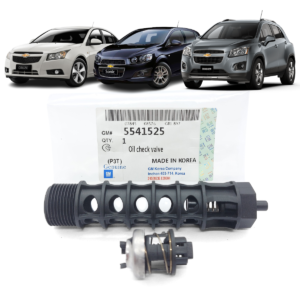 VALVULA ALIVIO FILTRO OLEO MOTOR  GM CRUZE 1.8 16V 12/16, SONIC 1.6 16V 12/14, TRACKER 1.8 16V 14/15  -  55350595