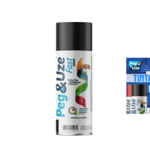 TINTA PRETO FOSCO SPRAY PEG&UZE 300ML/130G