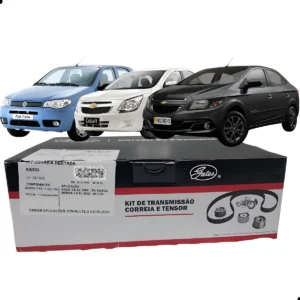 KIT CORREIA DENTADA  GM AGILE, CELTA, CORSA, MERIVA, NOVO CORSA, MONTANA, CLASSIC, COBALT, ONIX, SPIN, NOVO PRISMA