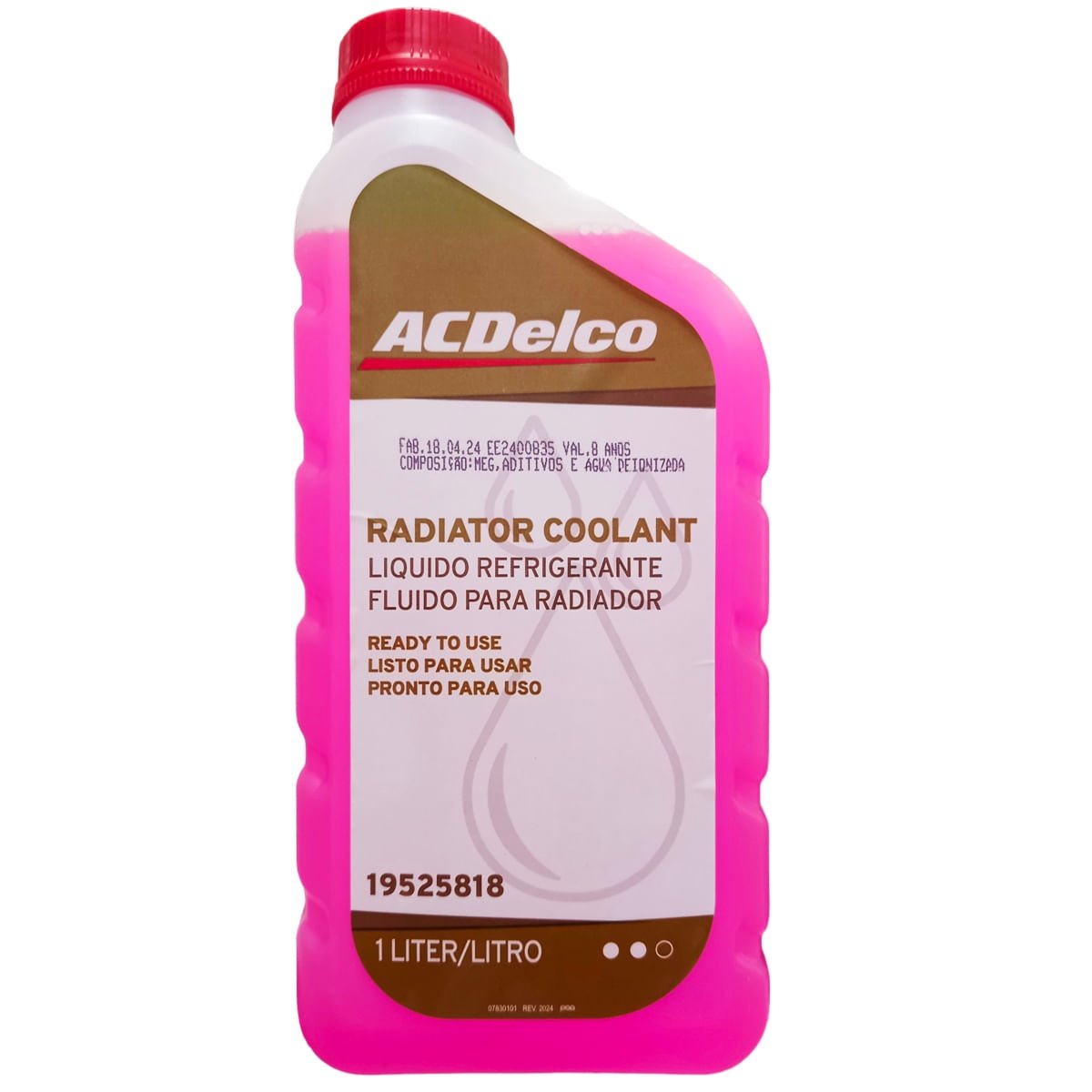 ADITIVO RADIADOR ROSA MULTIMARCAS - AC DELCO, 1L e 4L