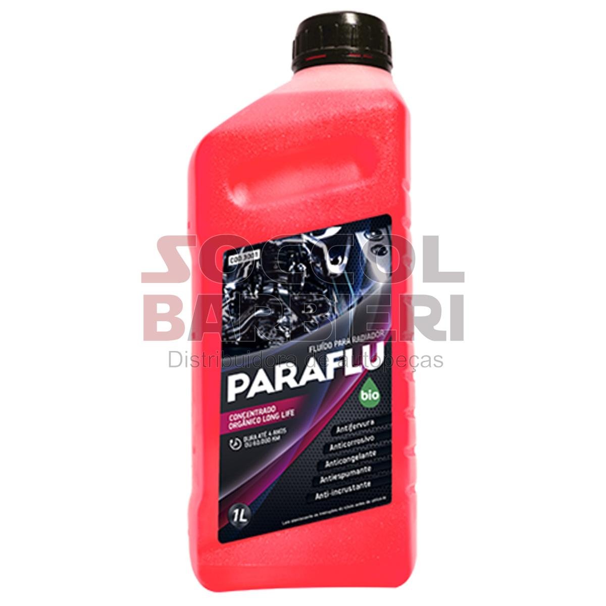 ADITIVO RADIADOR ROSA PARAFLU PRONTO PARA USO 1 LITRO - PROTEÇÃO MÁXIMA PARA SEU MOTOR