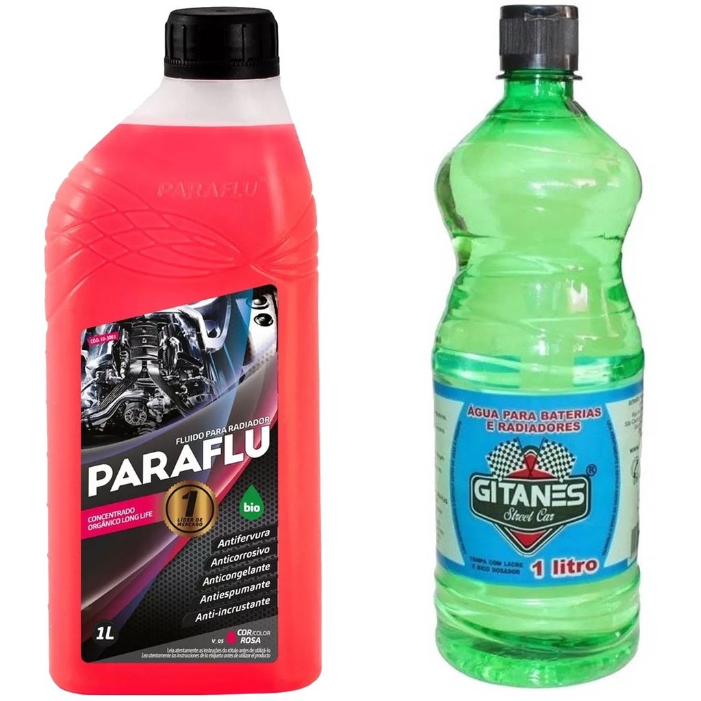 ADITIVO RADIADOR ROSA PARAFLU PRONTO PARA USO 1 LITRO - PROTEÇÃO MÁXIMA PARA SEU MOTOR