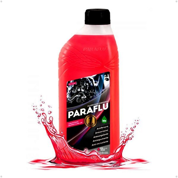 ADITIVO RADIADOR ROSA PARAFLU PRONTO PARA USO 1 LITRO - PROTEÇÃO MÁXIMA PARA SEU MOTOR