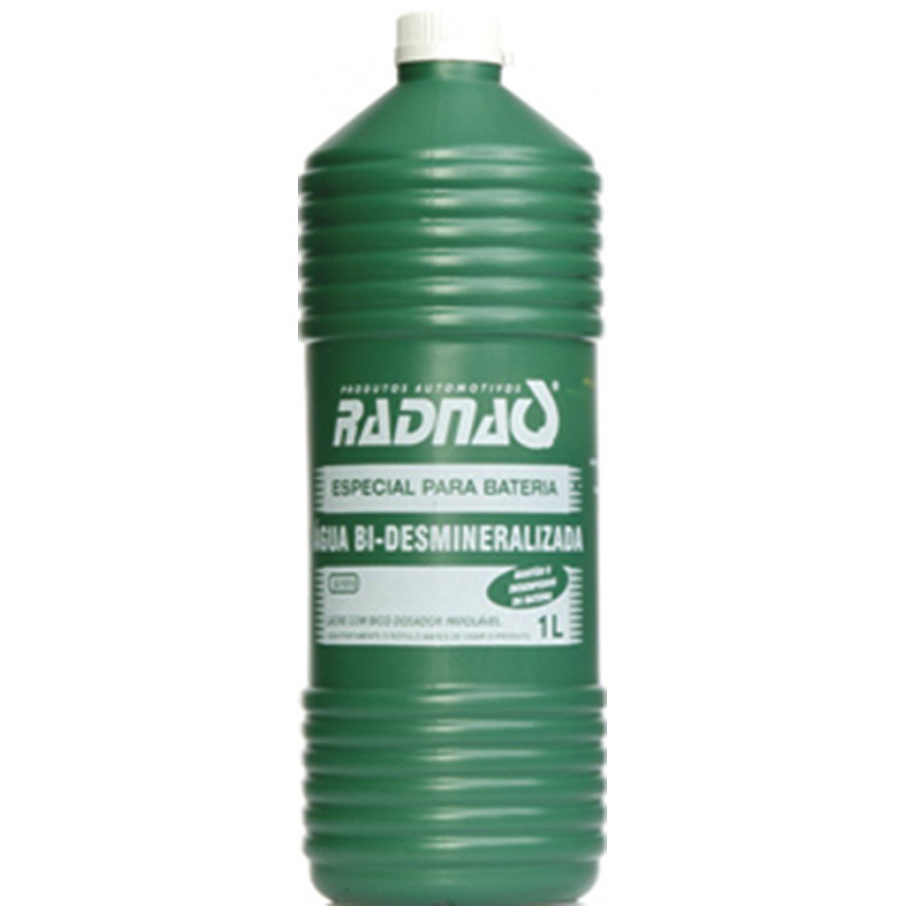 ÁGUA DESTILADA DESMINERALIZADA PARA BATERIAS E RADIADORES 1 LITRO