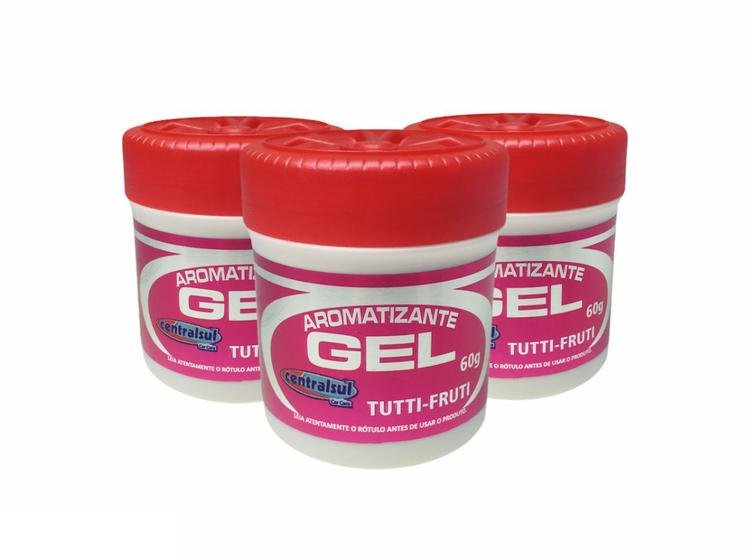 AROMATIZANTE GEL TUTTI FRUTTI 60G - PERFUME DOCE E FRUTADO