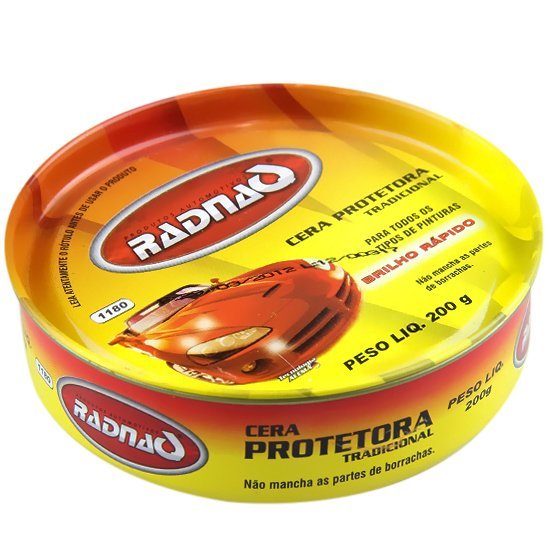 CERA POLIMENTO AUTOMOTIVA RADNAQ 200G - PROTETORA E BRILHANTE