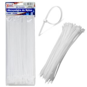 CINTA PLÁSTICA NYLON 30 CM - 4,8 MM - PARA DIVERSAS APLICAÇÕES