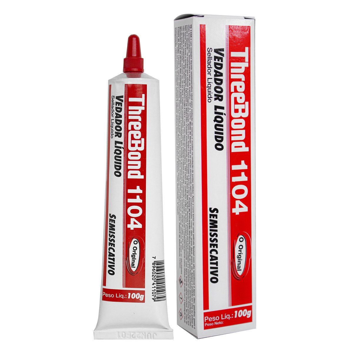 COLA BRANCA THREE BOND 1104 - 100GR - VEDADOR SEMISSECATIVO