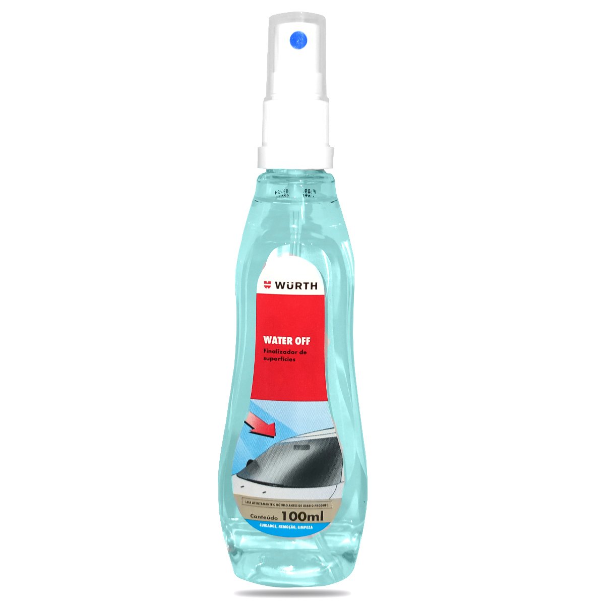 CRISTALIZADOR DE VIDROS WURTH WATER OFF 100ML - REPELENTE DE ÁGUA PARA VIDROS AUTOMOTIVOS
