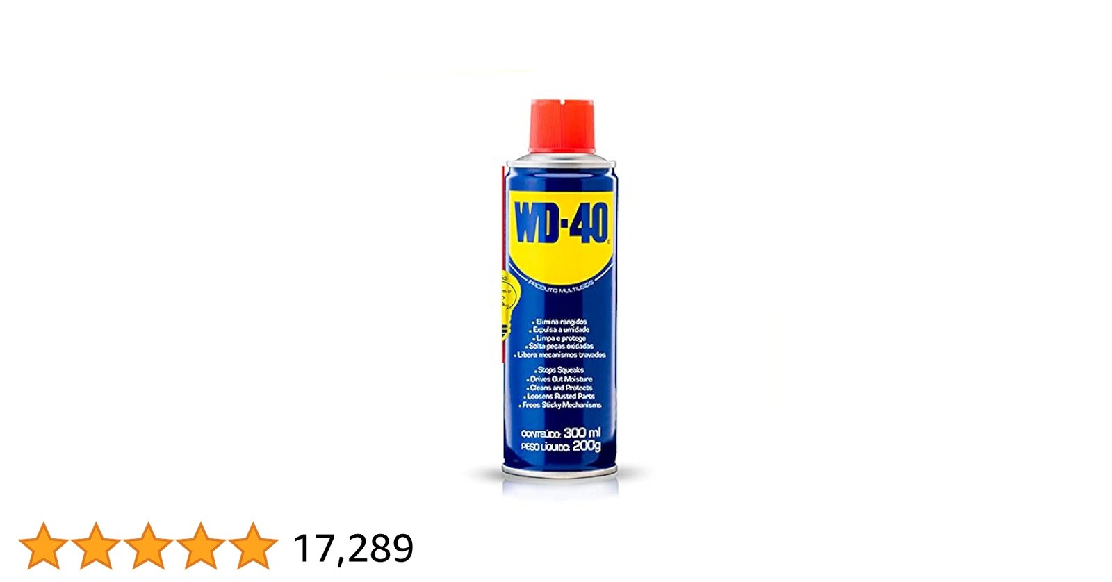 DESENGRIPANTE SPRAY 300ML WD-40 - Lubrificante Multiuso