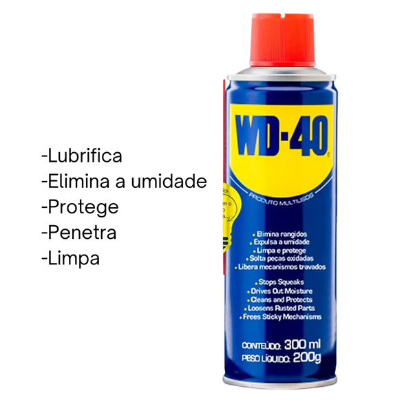 DESENGRIPANTE SPRAY 300ML WD-40 - Lubrificante Multiuso