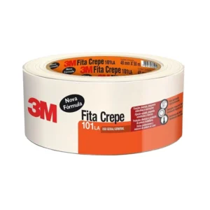 FITA CREPE 3M 101LA 48MM X 50M - Fita Crepe Multiuso para Pintura