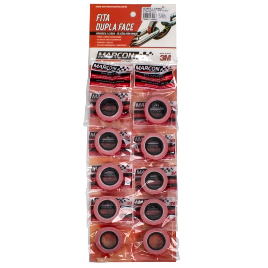 FITA DUPLA FACE MARCON 8,5MM X 1 MT - MULTIMARCAS