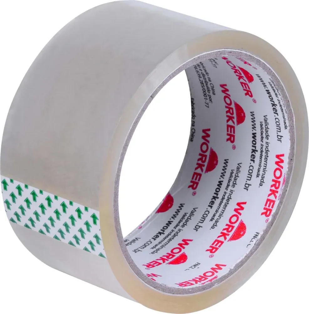 FITA EMPACOTAMENTO CRISTAL TRANSPARENTE 48MM X 45M - ROLLO DE ALTA ADESÃO