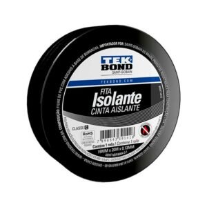 FITA ISOLANTE PRETA 19MM X 20M - VERSÁTIL PARA USO DOMÉSTICO E PROFISSIONAL