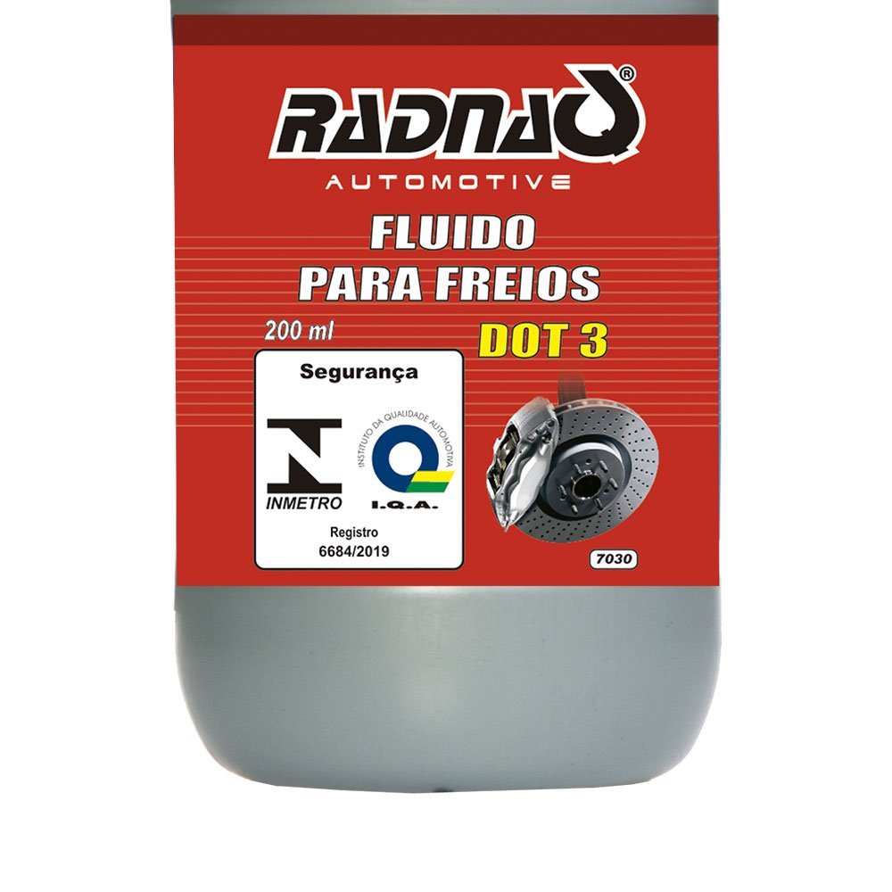 FLUIDO DE FREIO 200ML DOT 3 RADNAQ - MULTIMARCAS