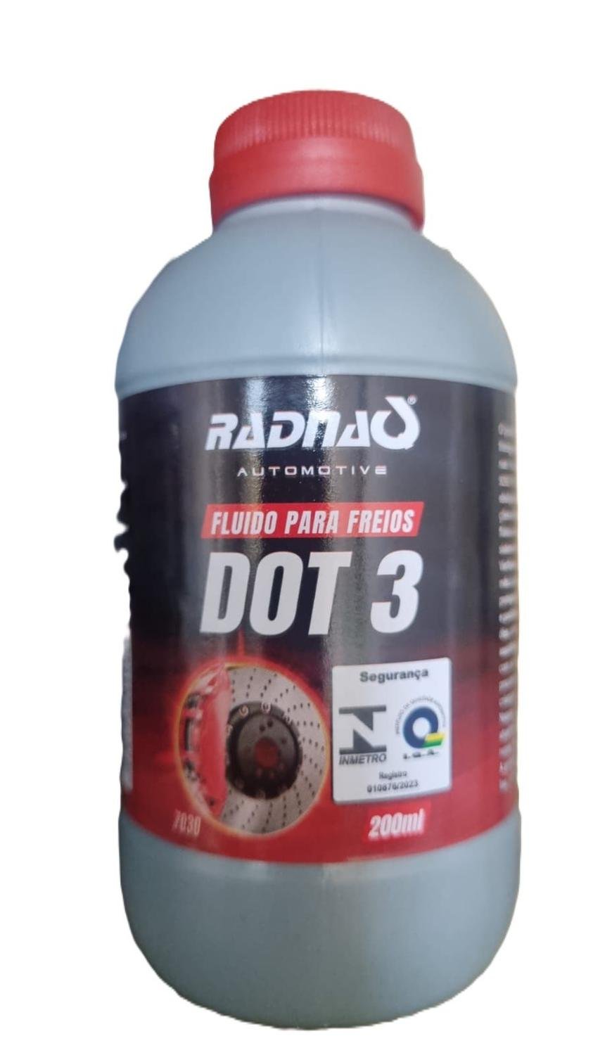 FLUIDO DE FREIO 200ML DOT 3 RADNAQ - MULTIMARCAS
