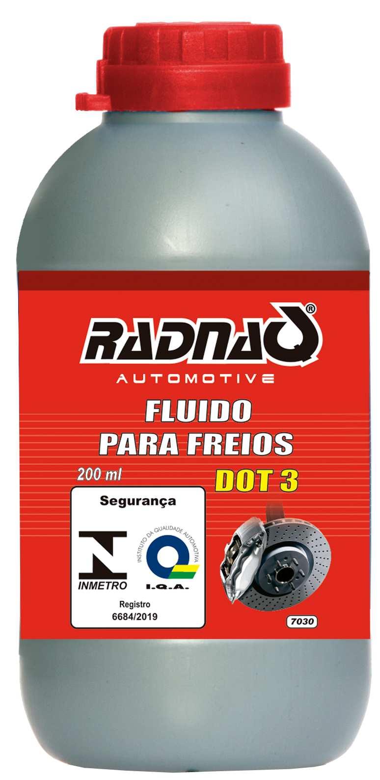 FLUIDO DE FREIO 200ML DOT 3 RADNAQ - MULTIMARCAS