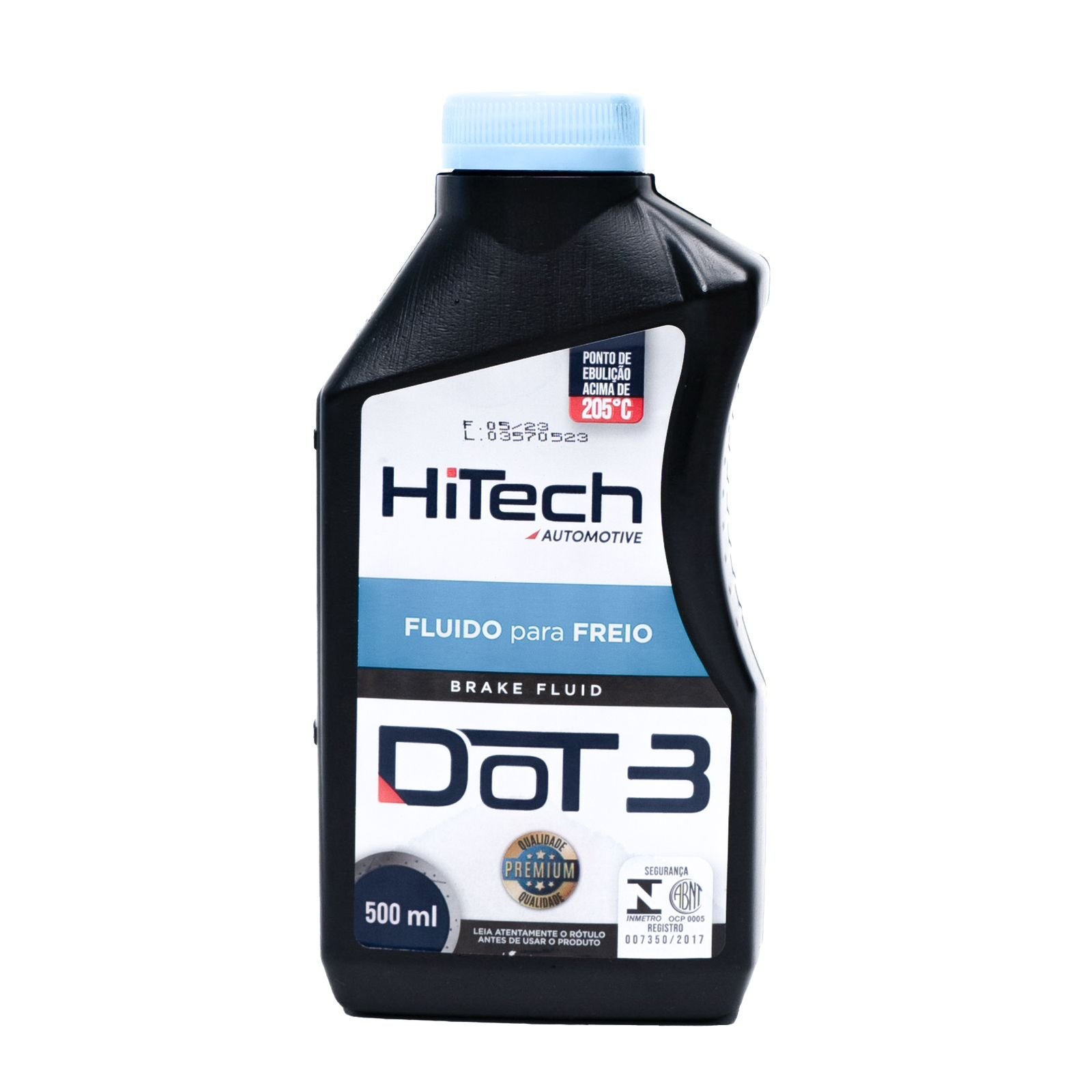 FLUIDO FREIO DOT 3 500ML - MULTIMARCAS E COMPATÍVEL COM VÁRIOS MODELOS