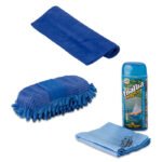 KIT LIMPEZA LAVA AUTO MULTIMARCAS - LUVA E TOALHA DE MICROFIBRA