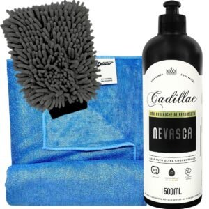KIT LIMPEZA LAVA AUTO MULTIMARCAS - LUVA E TOALHA DE MICROFIBRA