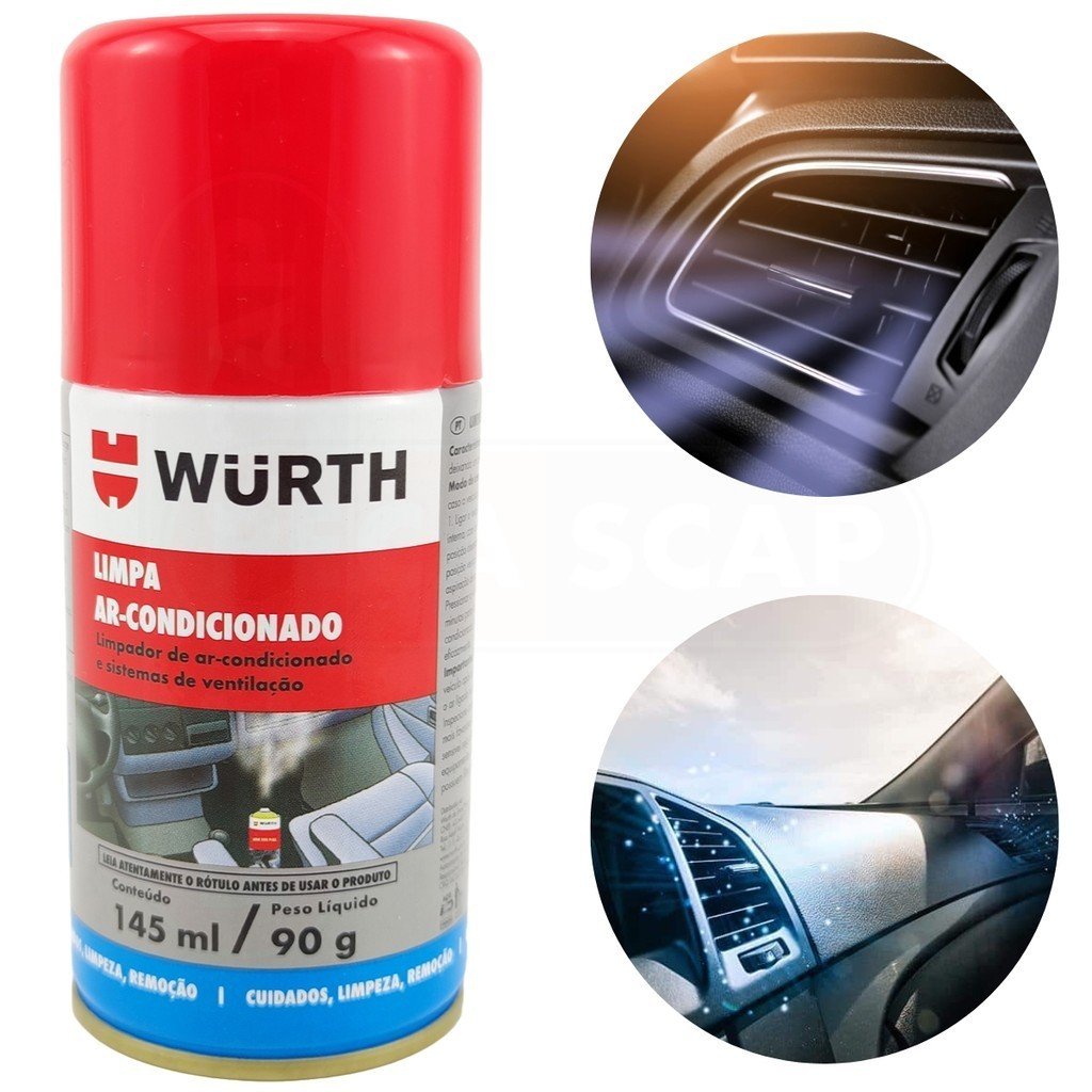 LIMPA AR CONDICIONADO 145ML MULTIMARCAS - WURTH