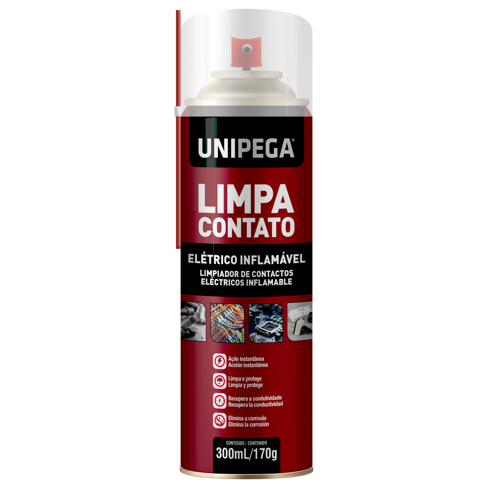 LIMPA CONTATO ELÉTRICO 300ML MULTIMARCAS CAR80 - AÇÃO RÁPIDA