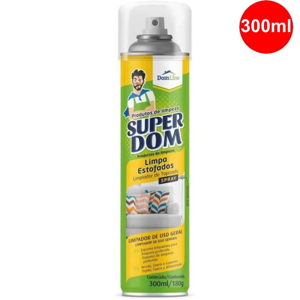 LIMPA ESTOFADO E COURO AEROSOL 300ML UNIVERSAL - ESPUMA LIMPADORA