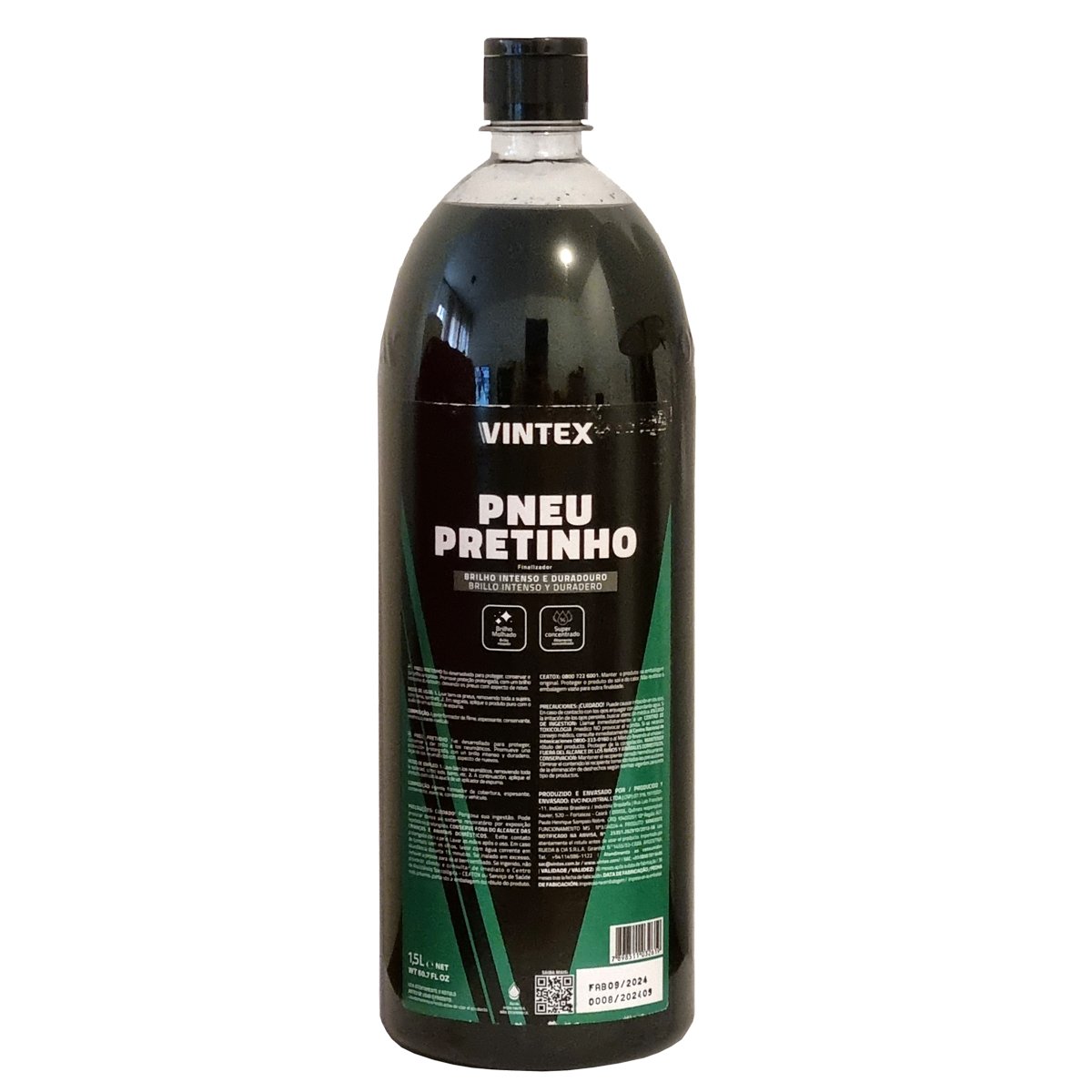 PNEU PRETINHO VINEX 500ML - BRILHANTE PARA PNEUS