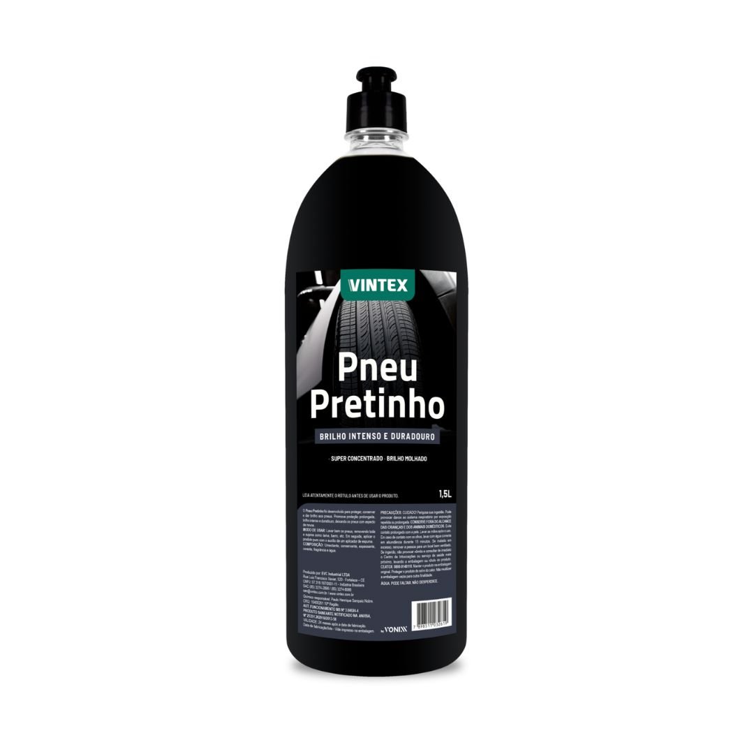 PNEU PRETINHO VINEX 500ML - BRILHANTE PARA PNEUS