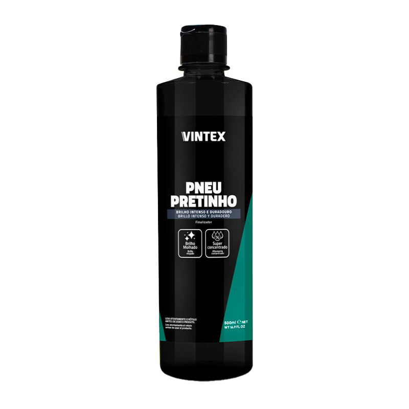 PNEU PRETINHO VINEX 500ML - BRILHANTE PARA PNEUS